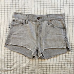 Levi's High-rise Gray Denim Shorts